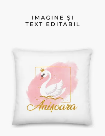 Pernă Personalizată cu Textul Tău – Cadou Unic Pentru Persoana Dragă