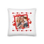 Pernă Personalizată cu Textul și Poza Ta – Cadou Unic Pentru Persoana Iubită