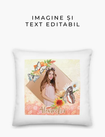 Pernă Personalizată cu Textul și Poza Ta – Cadou Unic și Inedit