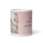 Cană Personalizată Casă de Piatră – Alina & Ion – Cadou de Nuntă pentru Tineri Însurăței