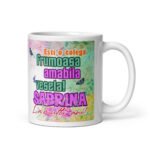 Cană Personalizată – Cea Mai Frumoasă, Amabilă și Veseală Colegă