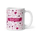 Cană personalizată pentu iubit și iubită cu 2 poze și teztul tău