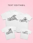 Set de Tricouri Personalizate pentru Familie - Căpitanul