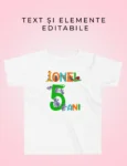 Tricou Personalizat Pentru Băieței - Ionel 5 Ani
