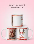 Cană Personalizată Cu Text Și Poză De Crăciun- Amelia