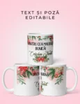 Cană Personalizată Cu Text Și Poză De Crăciun- Bunica