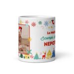 Cană De Crăciun Personalizată Cu Text Și Poză – Scumpă Nepoțică