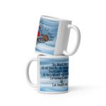 Cană Personalizată Cu Text Și Poză De Crăciun – moș crăciun motociclist