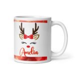 Cană Personalizată Moldova Cu Text Și Poză De Crăciun- Amelia